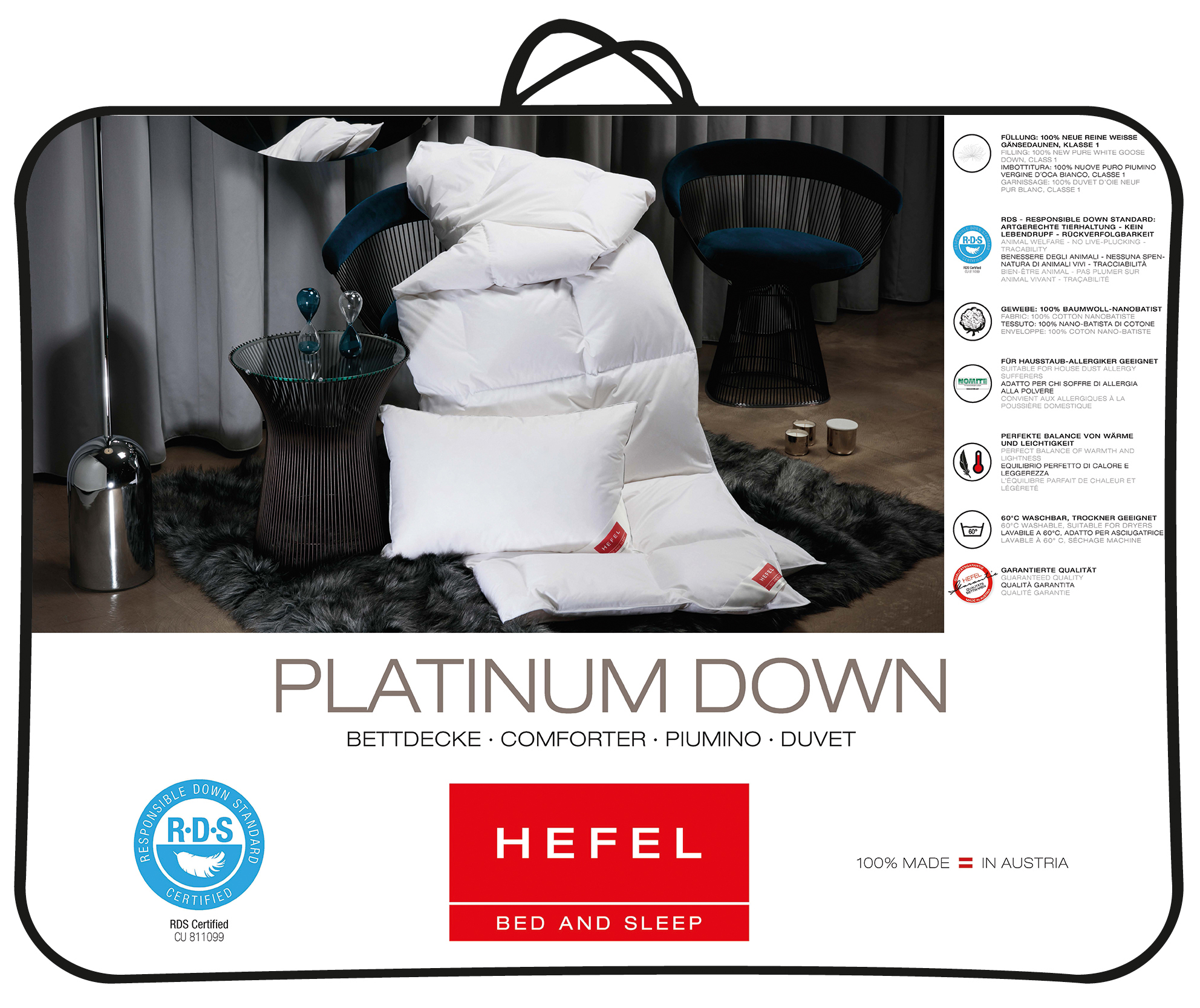 All year Platinum Down  goose down comforter